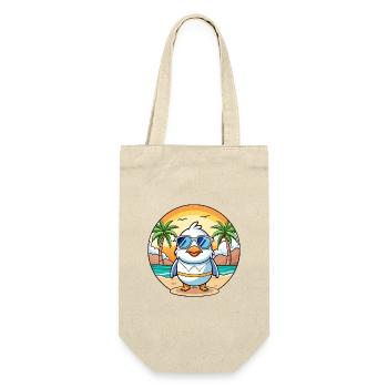 Möwe Lustige Cartoon Sommer Strand Sonnenbrille - Geschenkbeutel für Flaschen - Natur - Vorne