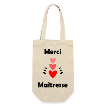 MISTRESS. THANK YOU. THANK YOU MISTRESS. GIFT - Gift Bag for Bottles - nature - Front