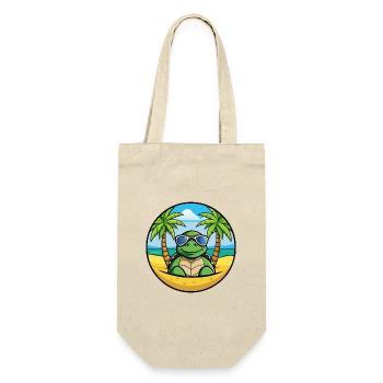 Turtle Funny Cartoon Summer Beach Sunglasses Cool - Gift Bag for Bottles - nature - Front