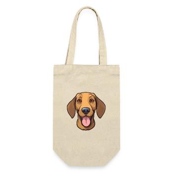 Plott Hund Hund Rasse Aquarell Karikatur Kawaii Cl - Geschenkbeutel für Flaschen - Natur - Vorne