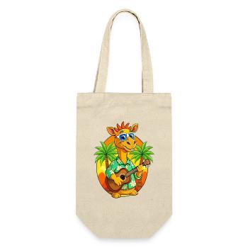 Drôle Camel Dessin animé Plage d’été Lunettes de soleil Guitare - Sac à bouteille - nature - Devant