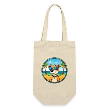 Auvergne Vorstehhund Rasse Cartoon Sonnenbrille Strand - Geschenkbeutel für Flaschen - Natur - Vorne