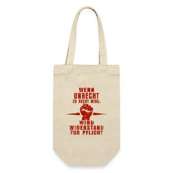 Rebellious Red – Grunge-Style Resistance - Gift Bag for Bottles - nature - Front