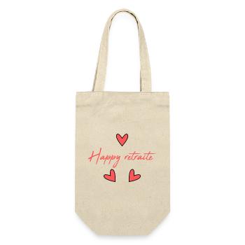 RETIREMENT. RETIREMENT. RETIRED. HAPPY RETIREMENT - Gift Bag for Bottles - nature - Front