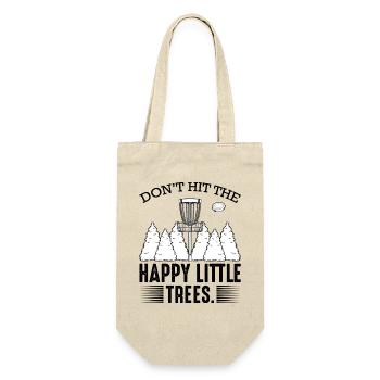 Ne frappez pas le cadeau de golf Happy Little Trees Disc - Sac à bouteille - nature - Devant