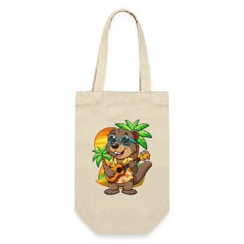 Lustige Biber Cartoon Sommer Strand Sonnenbrille - Geschenkbeutel für Flaschen - Natur - Vorne