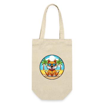 Chinesische kaiserliche Hunderasse Cartoon Sonnenbrille Strand - Geschenkbeutel für Flaschen - Natur - Vorne