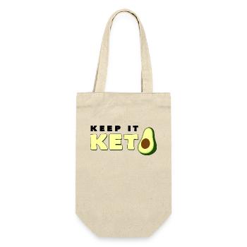 Gardez-le céto avocat disant cadeau régime cétogène - Sac à bouteille - nature - Devant