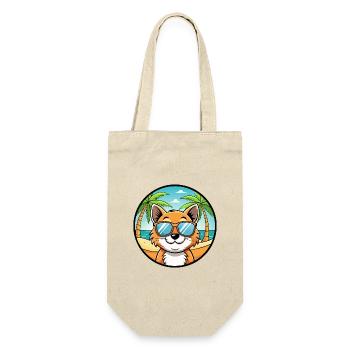 Bambino Cat Breed Cartoon Sunglasses Beach - Gift Bag for Bottles - nature - Front