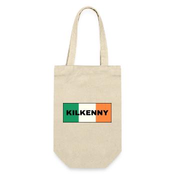 Kilkenny City in irischer Flagge - Geschenkbeutel für Flaschen - Natur - Vorne