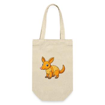 Erdferkel Niedliche Maskottchen Zeichentrickfigur Kawaii - Geschenkbeutel für Flaschen - Natur - Vorne