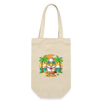 Hawk Lustige Cartoon Sommer Strand Sonnenbrille - Geschenkbeutel für Flaschen - Natur - Vorne