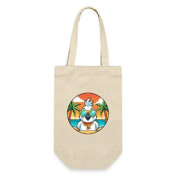 Kakadu Lustige Cartoon Sommer Strand Sonnenbrille - Geschenkbeutel für Flaschen - Natur - Vorne