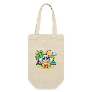 Schmetterling Lustige Cartoon Sommer Strand Sonnenbrille - Geschenkbeutel für Flaschen - Natur - Vorne