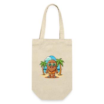 Big Foot Lustige Cartoon Sommer Strand Sonnenbrille - Geschenkbeutel für Flaschen - Natur - Vorne