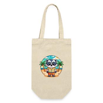 Badger Lustige Cartoon Sommer Strand Sonnenbrille - Geschenkbeutel für Flaschen - Natur - Vorne