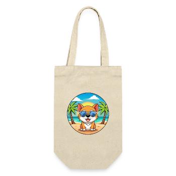 Dog Funny Cartoon Summer Beach Sunglasses - Gift Bag for Bottles - nature - Front