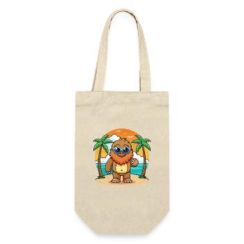 Big Foot Lustige Cartoon Sommer Strand Sonnenbrille - Geschenkbeutel für Flaschen - Natur - Vorne