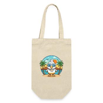 Albatross Lustige Cartoon Sommer Strand Sonnenbrille - Geschenkbeutel für Flaschen - Natur - Vorne