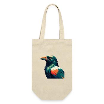 Crow Cartoon Character Colorful Pet Animal - Gift Bag for Bottles - nature - Front