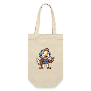 Eagle Funny Cartoon Character Musique de casque - Sac à bouteille - nature - Devant