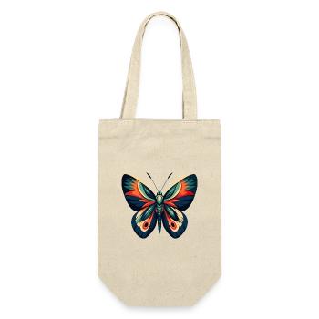 Schmetterling Cartoon Figur Buntes Haustier Tier - Geschenkbeutel für Flaschen - Natur - Vorne