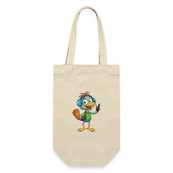 Emu Funny Cartoon Character Musique de casque - Sac à bouteille - nature - Devant