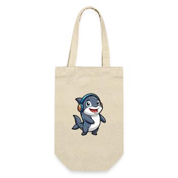 Orca Funny Cartoon Character Headphone Music - Gift Bag for Bottles - nature - Front
