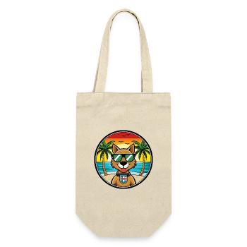 Portuguese Watchdog Breed Cartoon Sunglasses Beach - Gift Bag for Bottles - nature - Front
