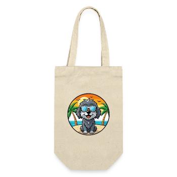Portuguese Water Dog Breed Cartoon Sunglass Beach - Gift Bag for Bottles - nature - Front