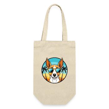 Ibizan Hound Hund Rasse Cartoon Sonnenbrille Strand - Geschenkbeutel für Flaschen - Natur - Vorne