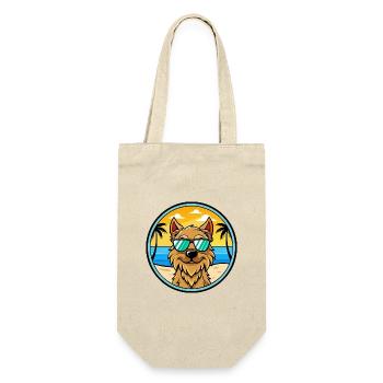 Griffon Nivernais Hunderasse Cartoon Sonnenbrille Strand - Geschenkbeutel für Flaschen - Natur - Vorne