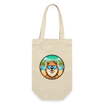 Eurasier Dog Breed Cartoon Sunglasses Beach - Gift Bag for Bottles - nature - Front