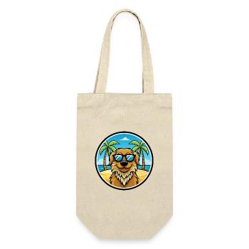 Frisian Water Dog Breed Cartoon Sunglasses Beach - Gift Bag for Bottles - nature - Front