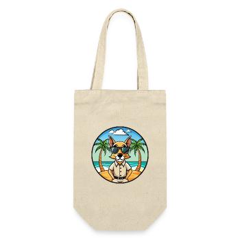 Braque Saint Germain Dog Breed Cartoon Sunglasses - Gift Bag for Bottles - nature - Front