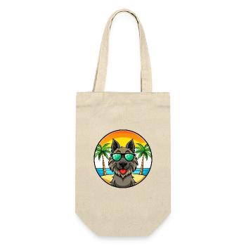 Lunettes de soleil belges Groenendael Dog Breed Cartoon - Sac à bouteille - nature - Devant