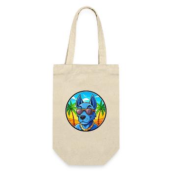 Blue Thai Ridgeback Dog Breed Cartoon Sunglasses - Gift Bag for Bottles - nature - Front