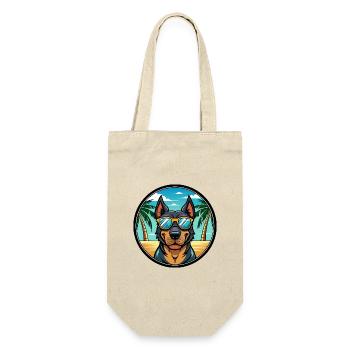 Beauceron Hunderasse Cartoon Sonnenbrille Strand - Geschenkbeutel für Flaschen - Natur - Vorne