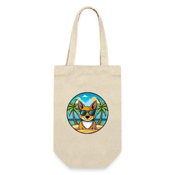 St Miguel Boeud Chien Race Dessin Animé Lunettes De Soleil Plage - Sac à bouteille - nature - Devant