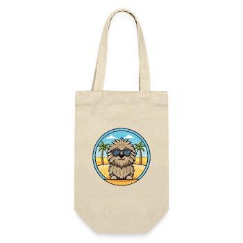 Puli Chien Race Dessin Animé Lunettes De Soleil Plage - Sac à bouteille - nature - Devant