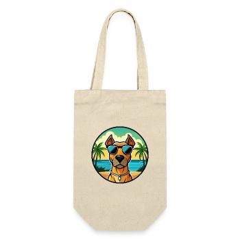 Rhodesian Ridgeback Hunderasse Cartoon Sonnenbrille - Geschenkbeutel für Flaschen - Natur - Vorne