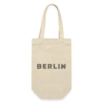 Berlin German Capital Hatching Letter - Gift Bag for Bottles - nature - Front