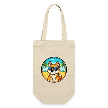 Lunettes de soleil de dessin animé de race de chien chantant de Nouvelle-Guinée - Sac à bouteille - nature - Devant