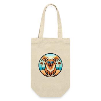 Leonberger Chien Race Dessin Animé Lunettes de Soleil Plage - Sac à bouteille - nature - Devant