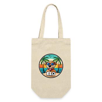 Dog Breed Cartoon Sunglasses Beach - Gift Bag for Bottles - nature - Front