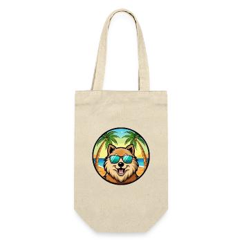 Eurasier Dog Breed Cartoon Sunglasses Beach - Gift Bag for Bottles - nature - Front
