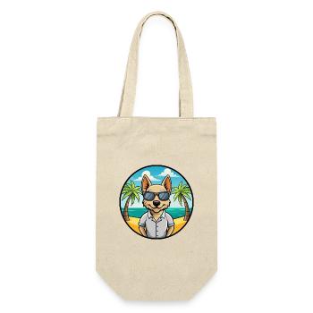 Braque Saint Germain Dog Breed Cartoon Sunglasses - Gift Bag for Bottles - nature - Front