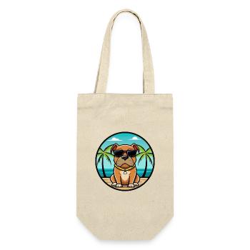 Boerboel Chien Race Dessin Animé Lunettes De Soleil Plage - Sac à bouteille - nature - Devant