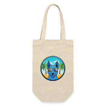 Blue Thai Ridgeback Dog Breed Cartoon Sunglasses - Gift Bag for Bottles - nature - Front