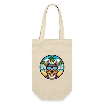 Beauceron Hunderasse Cartoon Sonnenbrille Strand - Geschenkbeutel für Flaschen - Natur - Vorne